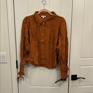 Blu Pepper Terracotta Button-Down Shirt